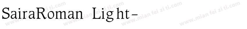 SairaRoman Light字体转换